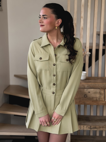 Combinaison short Malika - Kaki