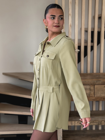 Combinaison short Malika - Kaki