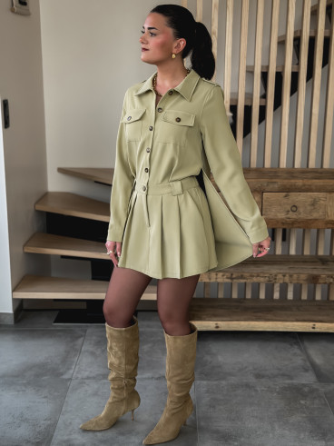 Combinaison short Malika - Kaki