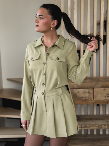 Combinaison short Malika - Kaki