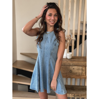 Robe en jeans Elianore - Bleu