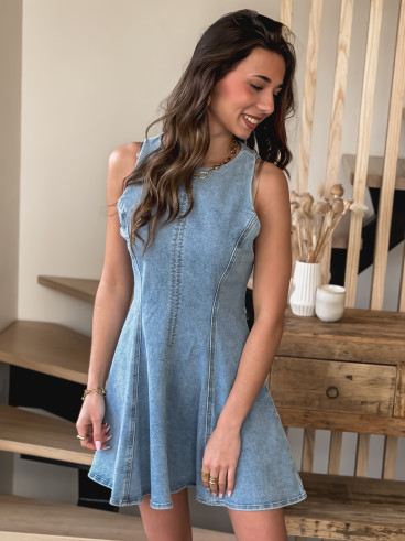 Robe en jeans Elianore - Bleu Robe en jeans Elianore - Bleu