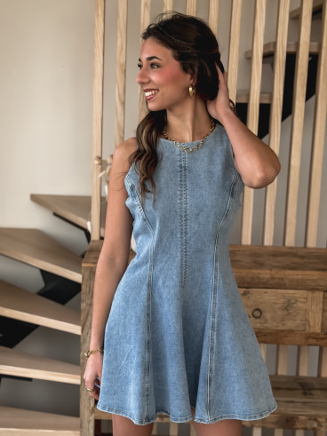 Robe en jeans Elianore - Bleu Robe en jeans Elianore - Bleu