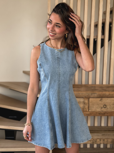 Robe en jeans Elianore - Bleu Robe en jeans Elianore - Bleu