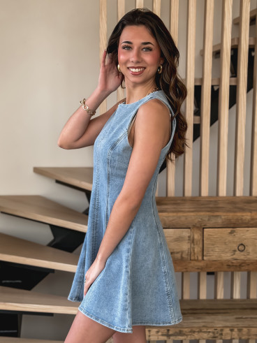 Robe en jeans Elianore - Bleu Robe en jeans Elianore - Bleu