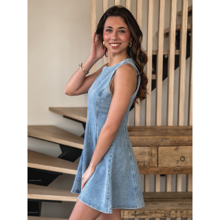 Robe en jeans Elianore - Bleu