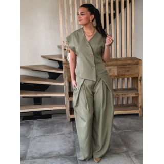 Gilet sans manches Evelyne - Kaki