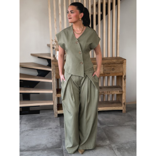 Gilet sans manches Evelyne - Kaki