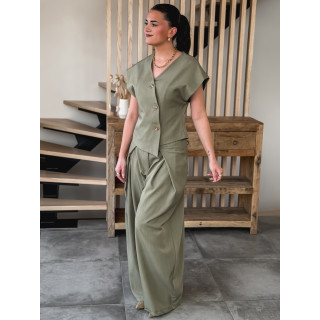 Pantalon Evelyne - Kaki