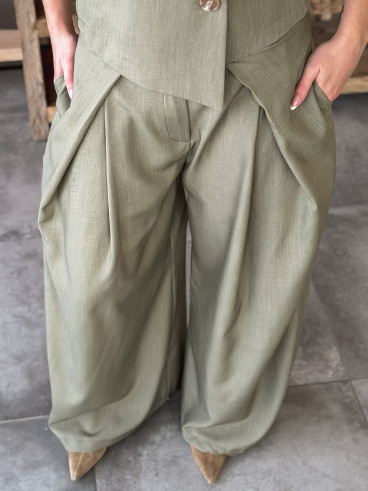 Pantalon Evelyne - Kaki