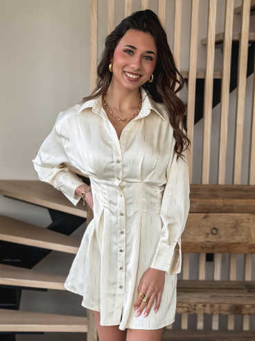 Robe courte Dorothéa - Beige