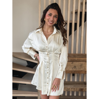 Robe courte Dorothéa - Beige