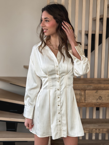 Robe courte Dorothéa - Beige