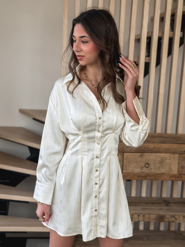 Robe courte Dorothéa - Beige