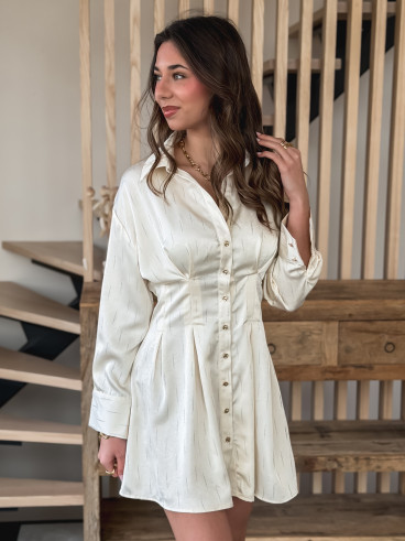 Robe courte Dorothéa - Beige