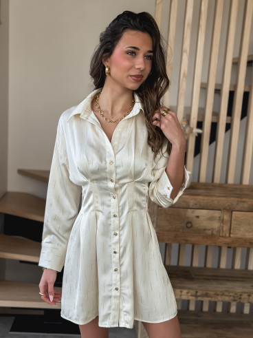 Robe courte Dorothéa - Beige