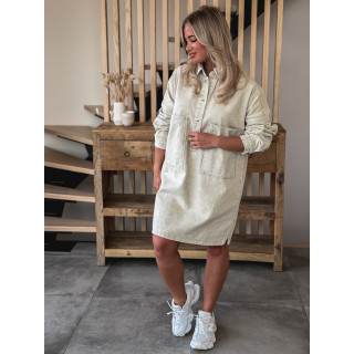 Robe courte en jeans Linaé - Beige