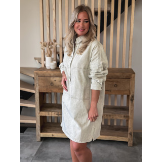 Robe courte en jeans Linaé - Beige