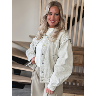 Veste en jeans Naëlya - Beige