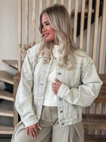 Veste en jeans Naëlya - Beige Veste en jeans Naëlya - Beige