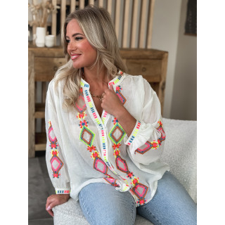 Chemisier Bassora - Blanc