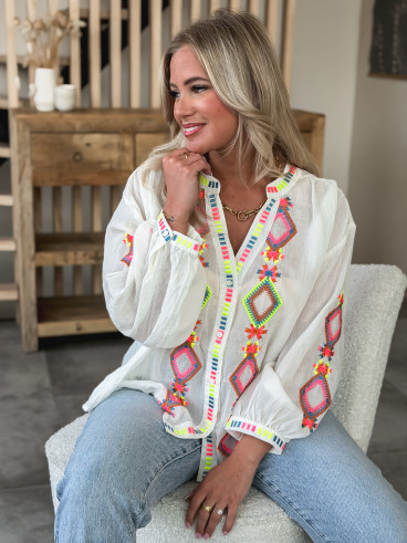 Chemisier Bassora - Blanc Chemisier Bassora - Blanc