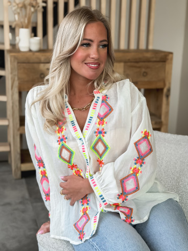 Chemisier Bassora - Blanc Chemisier Bassora - Blanc