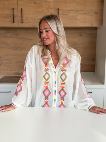 Chemisier Bassora - Blanc Chemisier Bassora - Blanc