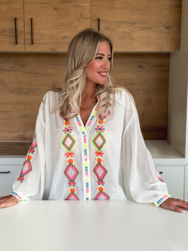 Chemisier Bassora - Blanc Chemisier Bassora - Blanc