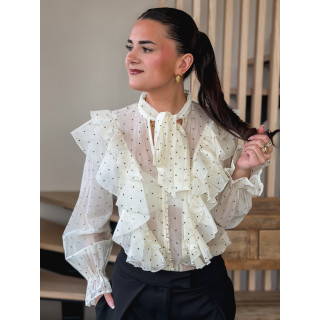 Chemisier à Coeurs Meriem - Beige