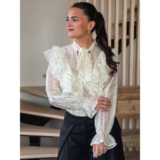 Chemisier à Coeurs Meriem - Beige