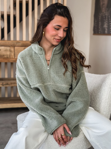 Pull teddy Nallia - Kaki