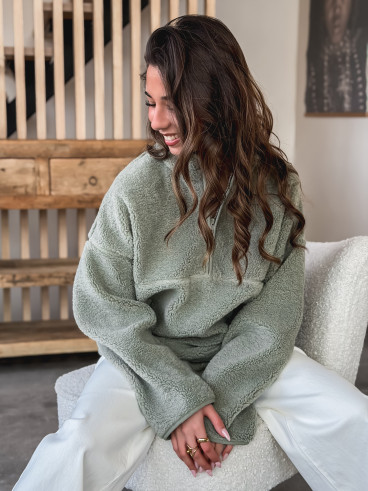 Pull teddy Nallia - Kaki
