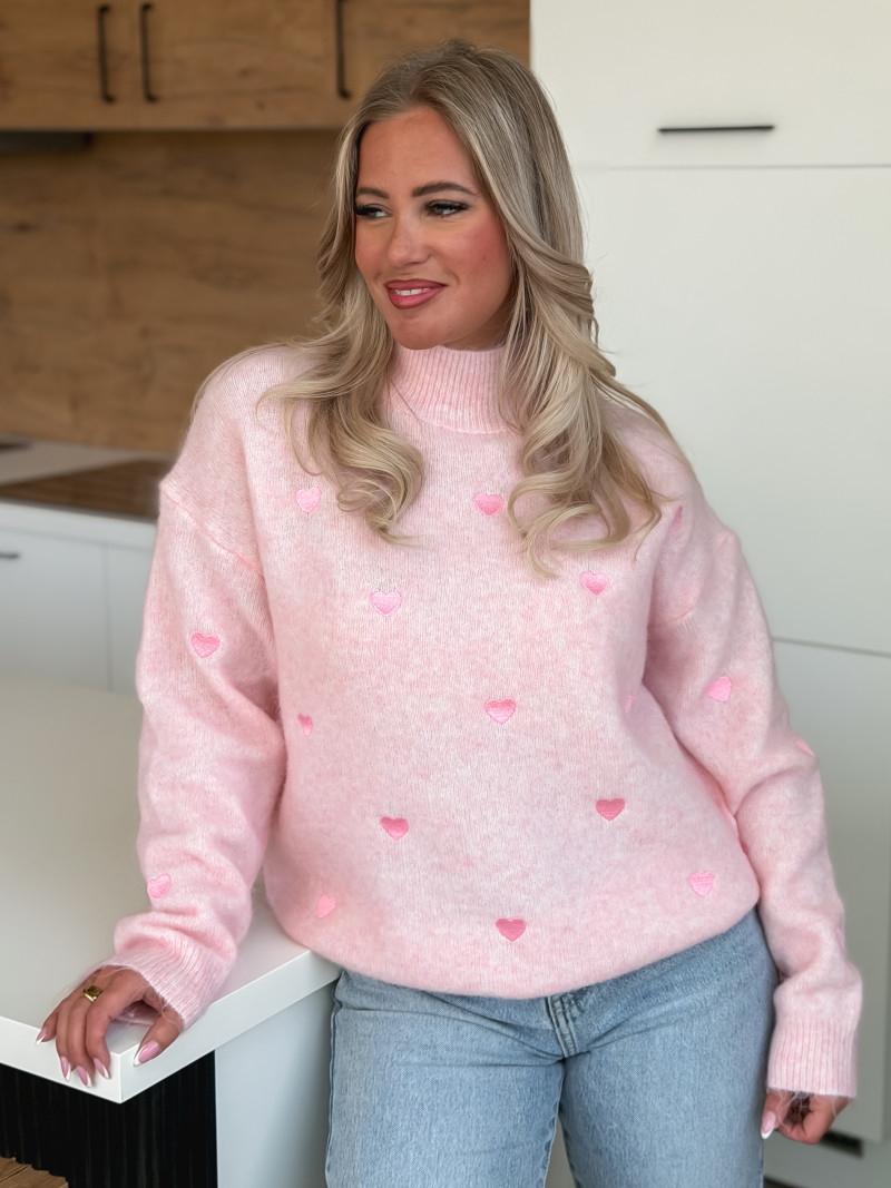 Pull à motifs Barie - Rose Pull à motifs Barie - Rose