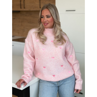 Pull à motifs Barie - Rose