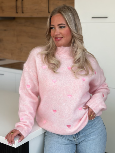 Pull à motifs Barie - Rose Pull à motifs Barie - Rose