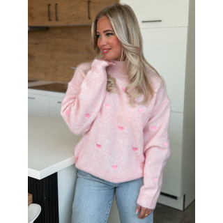 Pull à motifs Barie - Rose