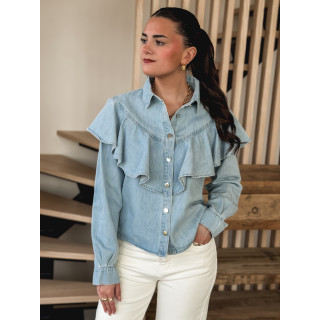 Chemisier en jeans Cathel - Bleu clair