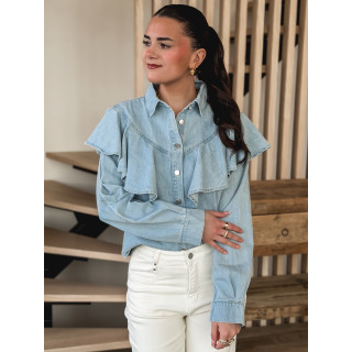 Chemisier en jeans Cathel - Bleu clair