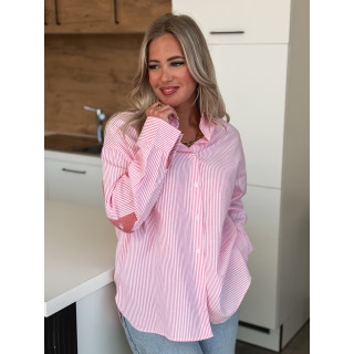 Chemise lignée Pasadena - Rose/Blanc