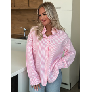 Chemise lignée Pasadena - Rose/Blanc