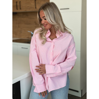 Chemise lignée Pasadena - Rose/Blanc