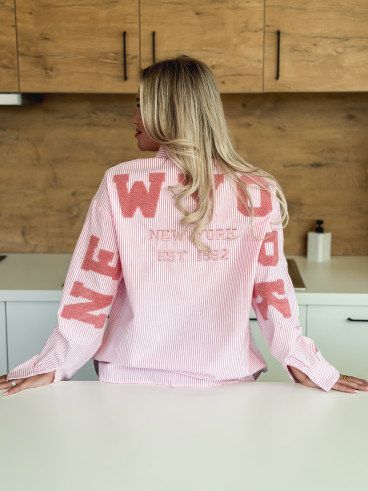 Chemise lignée Pasadena - Rose/Blanc Chemise lignée Pasadena - Rose/Blanc