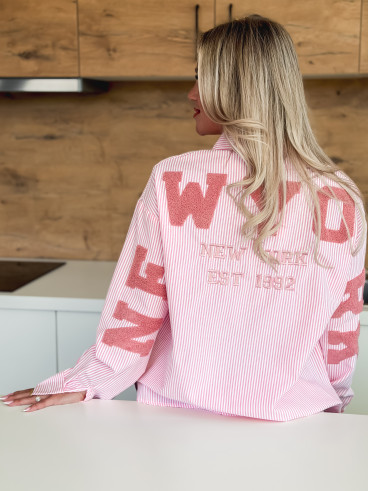 Chemise lignée Pasadena - Rose/Blanc Chemise lignée Pasadena - Rose/Blanc