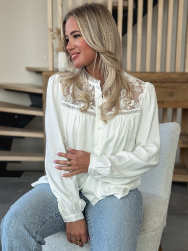 Blouse Keira - Blanc Blouse Keira - Blanc