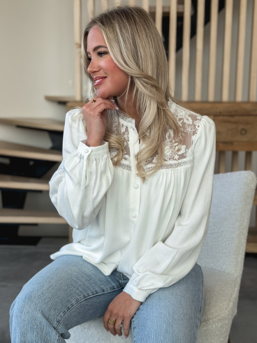 Blouse Keira - Blanc Blouse Keira - Blanc