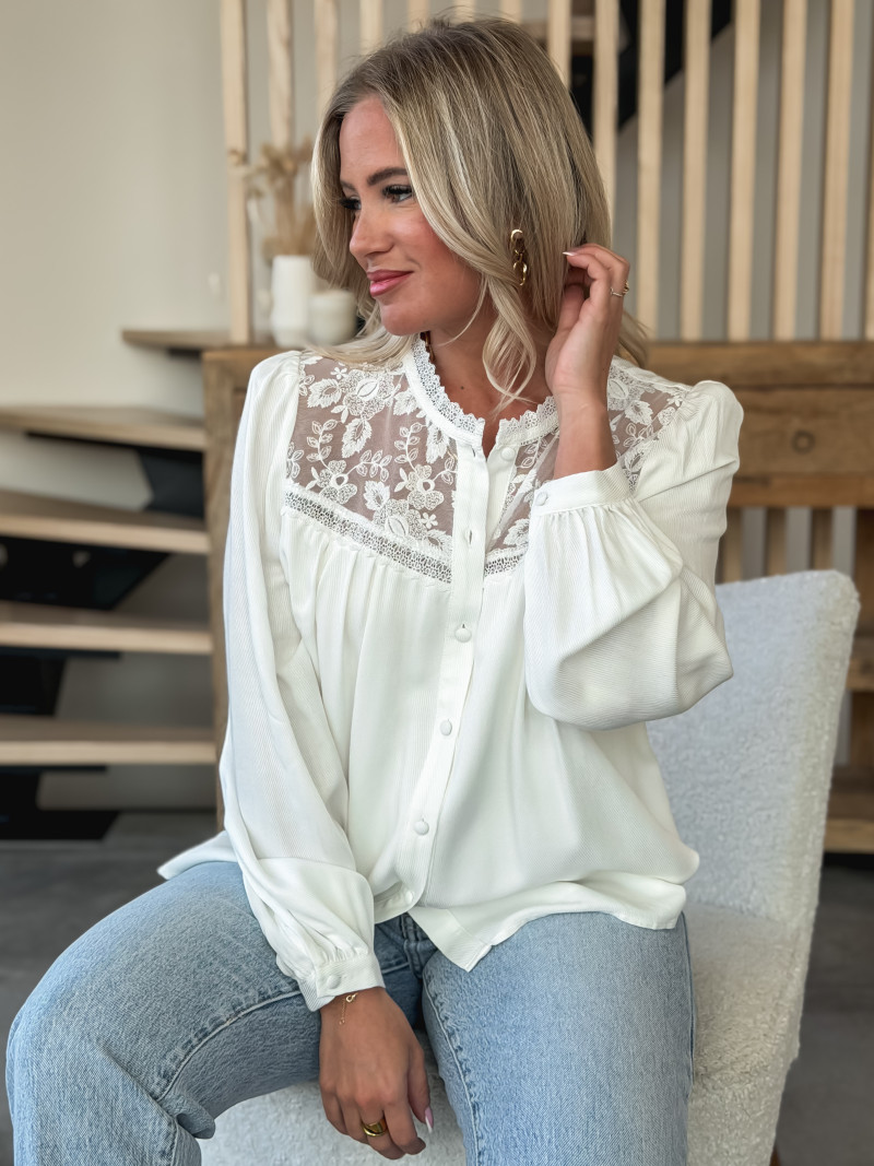 Blouse Keira - Blanc Blouse Keira - Blanc