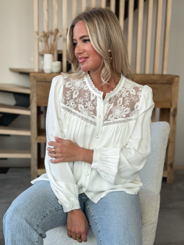 Blouse Keira - Blanc Blouse Keira - Blanc