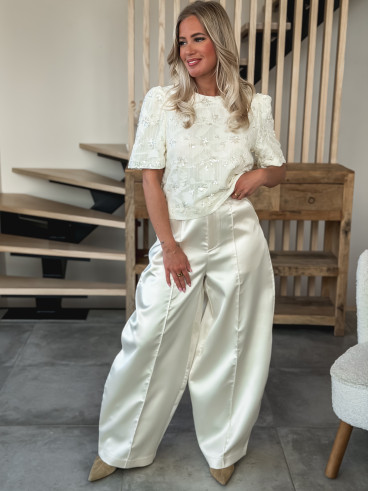 Pantalon Auria - Crème