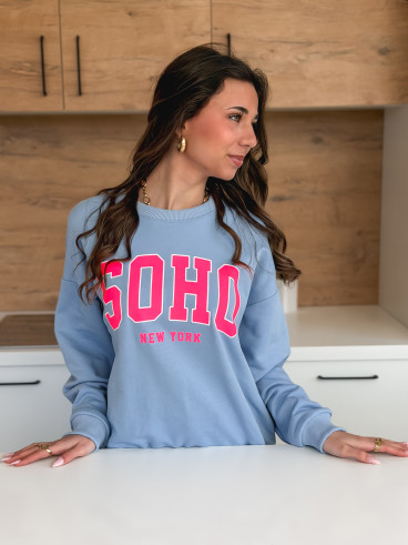 Pull Adaya - Bleu/Rose